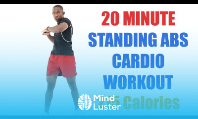 20 Minute Standing Abs Cardio Workout No Equipment  215 Calorie Workout 