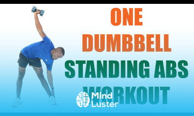 20 Minute One Dumbbell Standing Abs Workout Flat Stomach Workout
