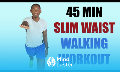 45 Minute SLIM WAIST Walking Workout at Home Fat Burning Cardio 400
