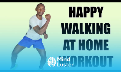 HAPPY Walking at Home Workout 45 Minute Walk at Home Workout 400 Calories
