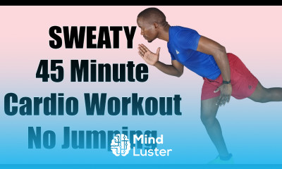 SWEATY 45 Minute Cardio Workout No Jumping Full Body Calorie Burner  400 Calories 