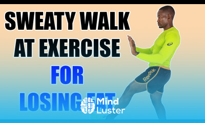 45 Minute SWEATY Walk at Home Exercise for Losing Fat Burn 400 Calories