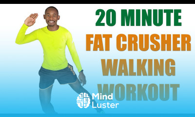 20 Minute Fat Crusher Walking Workout No Talking Walk at Home Workout