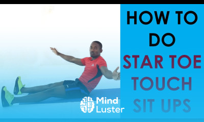 How to Do Star Toe Touch Sit Ups Exercise of The Day 11