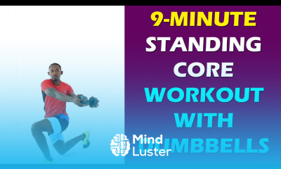 9 Minute Standing Core Workout with Dumbbells