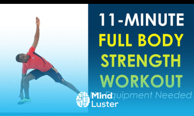 Full Body Strength Workout No Equipment for Beginners 11 Minutes