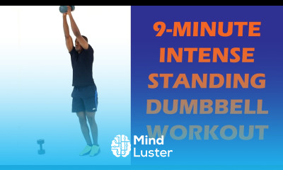 9 Minute Intense Total Body Standing Dumbbell Workout
