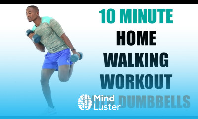 Learn 10 Minute Home Walking Workout with Dumbbells Walk at Home with ...