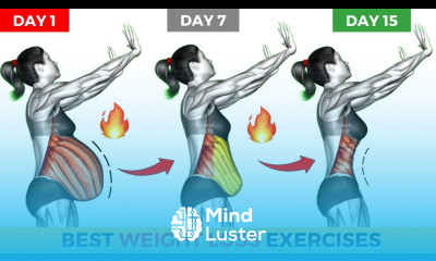 TOP 30 Best Standing Exercises for Small Waist Hanging Belly Flat Belly Workout For WEIGHT LOSS