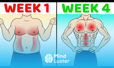 4 Week Challenge To Lose Belly Chest Fat Home Workout