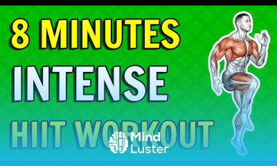 Quick Intense 8 Minute Bodyweight HIIT Workout For Fat Loss At Home No Equipment Needed