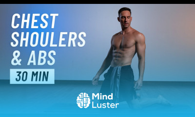 30 Min Chest Shoulder Abs Workout At Home No Equipment No Gym