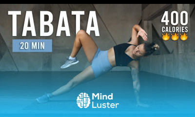 20 Min TABATA HIIT Workout Burn 400 Calories Full Body No Equipment