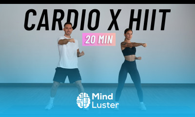 20 MIN CARDIO HIIT WORKOUT ALL STANDING Full Body No Equipment No Repeats