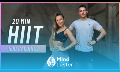 BURN 500 CALORIES with this 20 Minute Cardio HIIT Workout No Equipment No Repeats