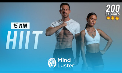 15 MIN INTENSE HIIT WORKOUT ALL STANDING Full Body No Equipment No Repeats