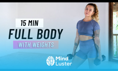 15 MIN FULL BODY HIIT with weights No Repeats No Jumping