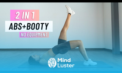 2 in 1 FLAT BELLY ROUND BOOTY WORKOUT No Equipment