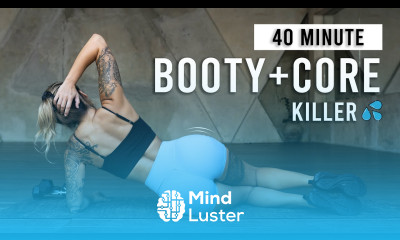 40 MIN KILLER BOOTY CORE Workout Lower Body Abs With Weights No Repeat