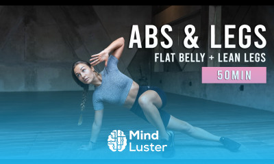 ABS LEGS WORKOUT For A Flat Belly Lean Legs 50 Minute Fat Burning Cardio Workout At Home