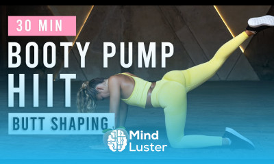 30 MIN HIIT BOOTY WORKOUT Butt Shaping Round Glutes At home No Equipment
