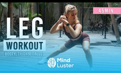 45 MIN KILLER LEG WORKOUT Booty Thighs Calves Lower Body HIIT No Equipment No Repeats