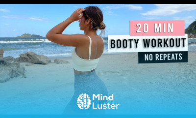 20 MIN BOOTY WORKOUT Butt Shaping Round Glutes At home No Equipment