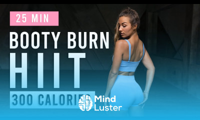 25 Min HIIT Workout To Grow Your Booty Burn 300 Calories At Home No Equipment