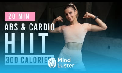 20 Min Abs Cardio HIIT Workout To Lose Belly Fat Burn 300 Calories At Home No Equipment