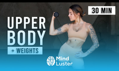 30 Min Upper Body Workout With Weights Tone Build Strength