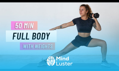 50 MIN FULL BODY HIIT WORKOUT With Weights Build Strength At Home