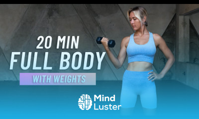 20 MIN FULL BODY SCULPT With Weights Home Workout