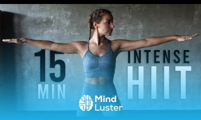 15 Min Intense HIIT Workout For Fat Burn No Equipment Do At Home