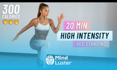 20 MIN FAT BURNING HIIT WORKOUT ALL STANDING Full Body Cardio No Equipment No Repeats