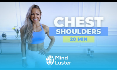 20 MIN CHEST AND SHOULDERS WORKOUT with Dumbbells No Repeat