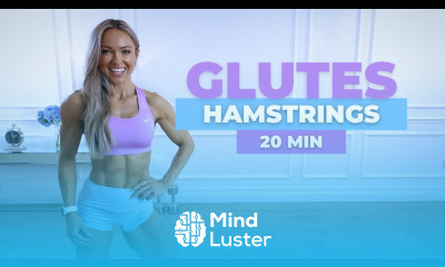 20 MIN GLUTES HAMSTRINGS WORKOUT with Dumbbells No Repeat