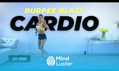 20 Min BURPEE BLAST Cardio Workout NO EQUIPMENT NO REPEAT