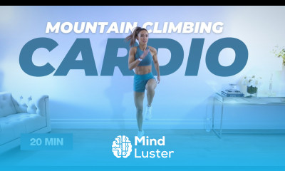 20 Min MOUNTAIN CLIMBING CARDIO Workout No Equipment LISS