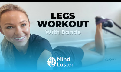 Leg Extension Curl Hip Thrust at Home Band Workout