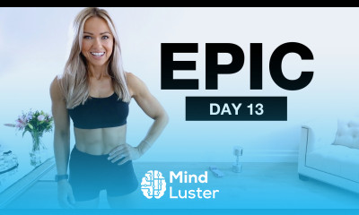 Day 13 of EPIC Hamstrings Glute Workout Dumbbells Band