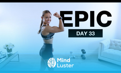 Day 33 of EPIC Dumbbell LEGS BICEP Workout Caroline Girvan