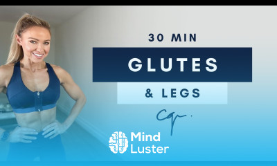 30 Min GLUTES LEG WORKOUT at Home Ankle Weights Optional