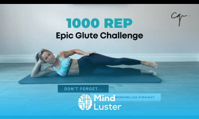1000 REP Epic Glute Challenge Workout with No Equipment