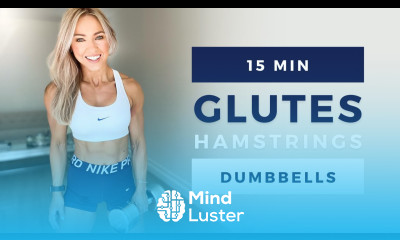 15 Min GLUTES and HAMSTRINGS WORKOUT at Home with Dumbbells