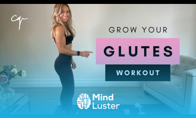 20 MIN GLUTE WORKOUT Grow Your Glutes at Home with Band Dumbbell
