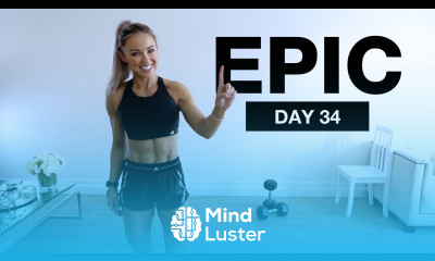Day 34 of EPIC 1 Hour FULL BODY WORKOUT with Dumbbells Bodyweight