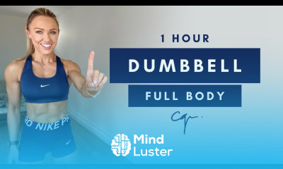 1 Hour DUMBBELL FULL BODY WORKOUT at Home No Jumping