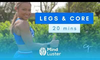 20 Minute Legs and Core Workout at Home with No Equipment