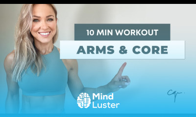 10 MIN ARMS AND CORE WORKOUT Follow Along No Equipment
