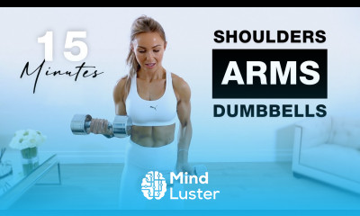 15 Min ARMS AND SHOULDERS Workout with DUMBBELLS